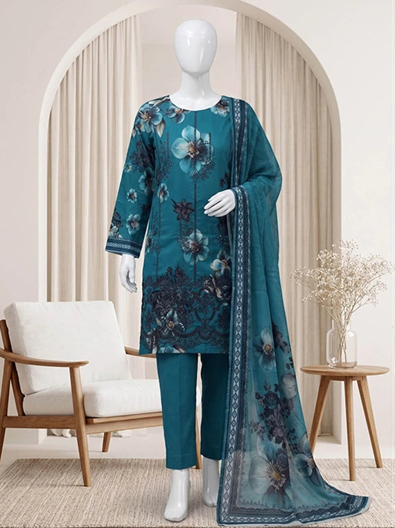 Kum Kum by ABC Embroidered Lawn Collection 2026 Vol-03 (D-03)