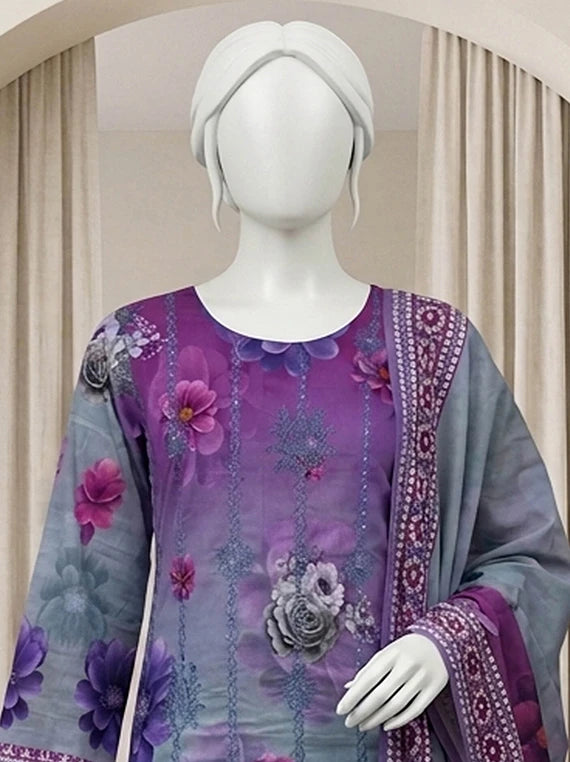 Kum Kum by ABC Embroidered Lawn Collection 2026 Vol-03 (D-10)