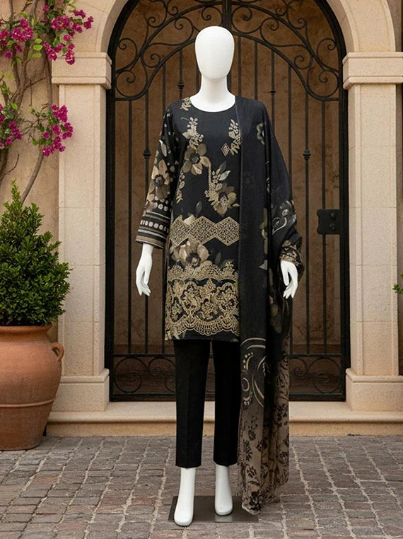 Kumkum Embroidered Lawn 2026 by ABC Vol-02 (D-07)