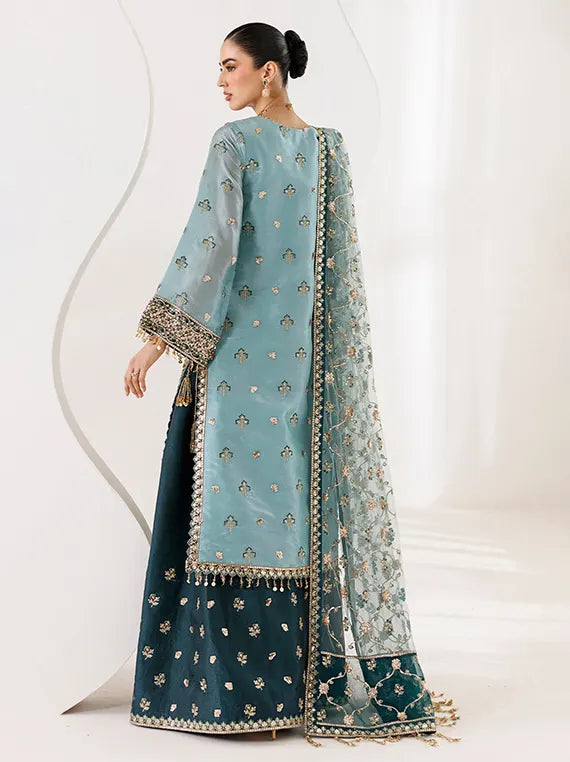 LA RUHE by Alizeh Unstitched Embroidered Chiffon 26 Vol-II (2266-Scotch)