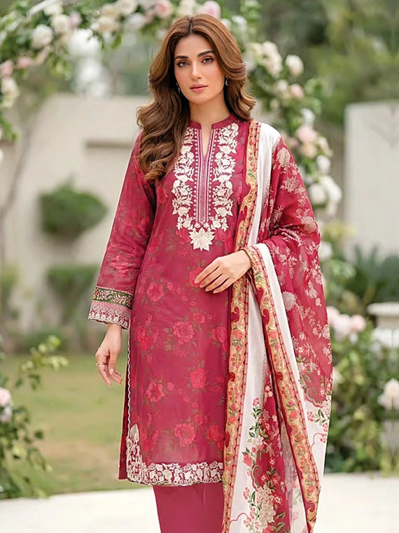 LAKHANY Summer Essentials Embroidered Lawn Collection 2026 (LG-MM-1033)
