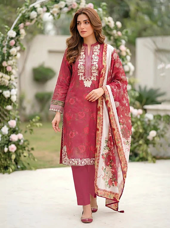 LAKHANY Summer Essentials Embroidered Lawn Collection 2026 (LG-MM-1033)