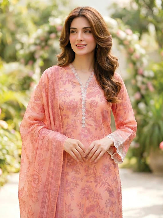 LAKHANY Summer Essentials Embroidered Lawn Collection 2026 (LG-MM-1036)