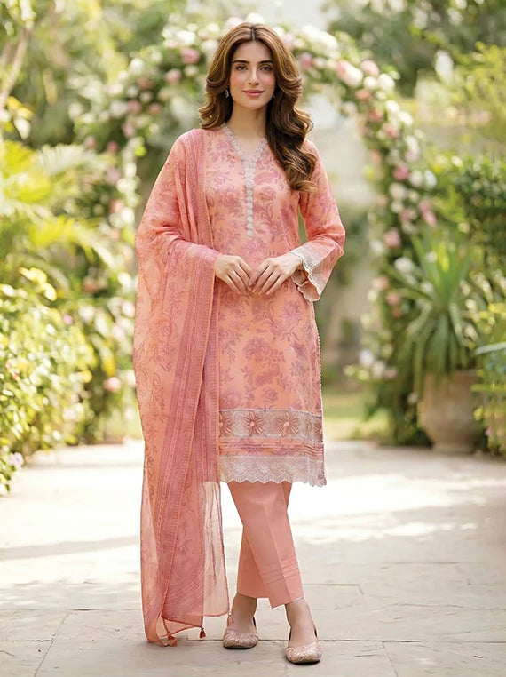 LAKHANY Summer Essentials Embroidered Lawn Collection 2026 (LG-MM-1036)