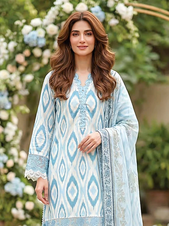 LAKHANY Summer Essentials Embroidered Lawn Collection 2026 (LG-MM-1038)