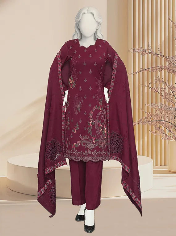 LALAZAR by ABC Embroidered Dhanak Collection 2025 (D-360)