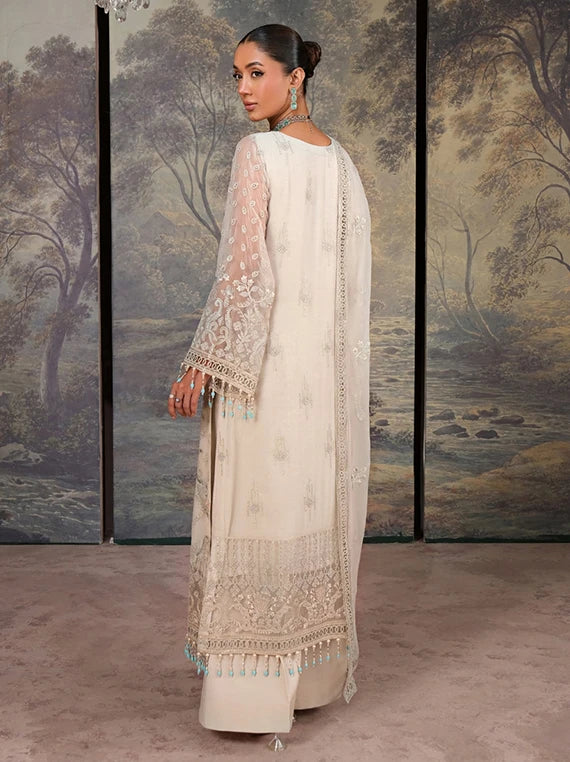 LAVISH Premium Embroidered Chiffon Collection 2026 (Honey Dew)