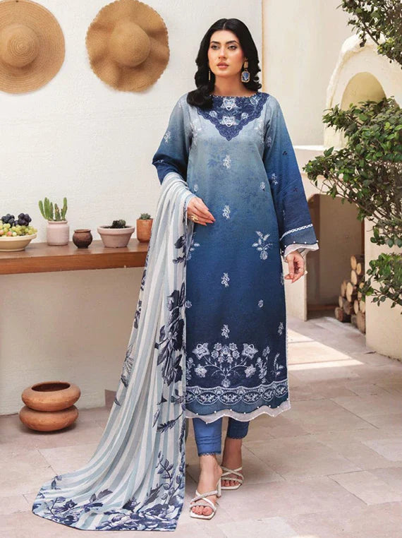 LINA by Celts Embroidered Lawn Collection 2026 (D-01)