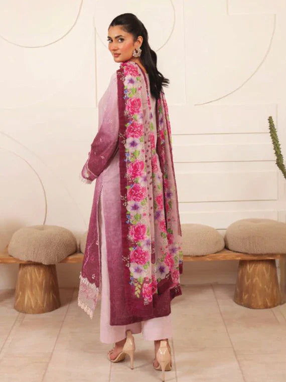 LINA by Celts Embroidered Lawn Collection 2026 (D-02)