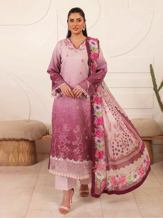 LINA by Celts Embroidered Lawn Collection 2026 (D-02)