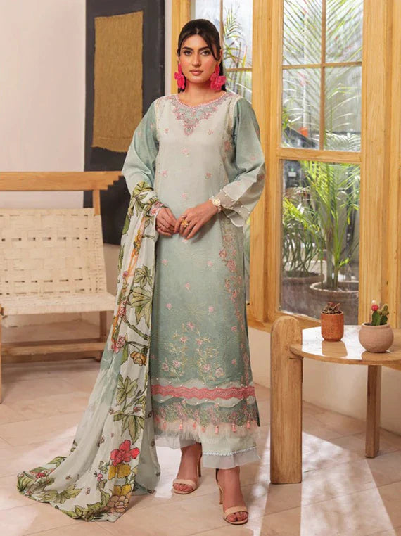 LINA by Celts Embroidered Lawn Collection 2026 (D-03)