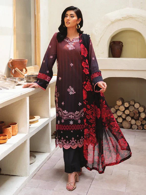 LINA by Celts Embroidered Lawn Collection 2026 (D-09)