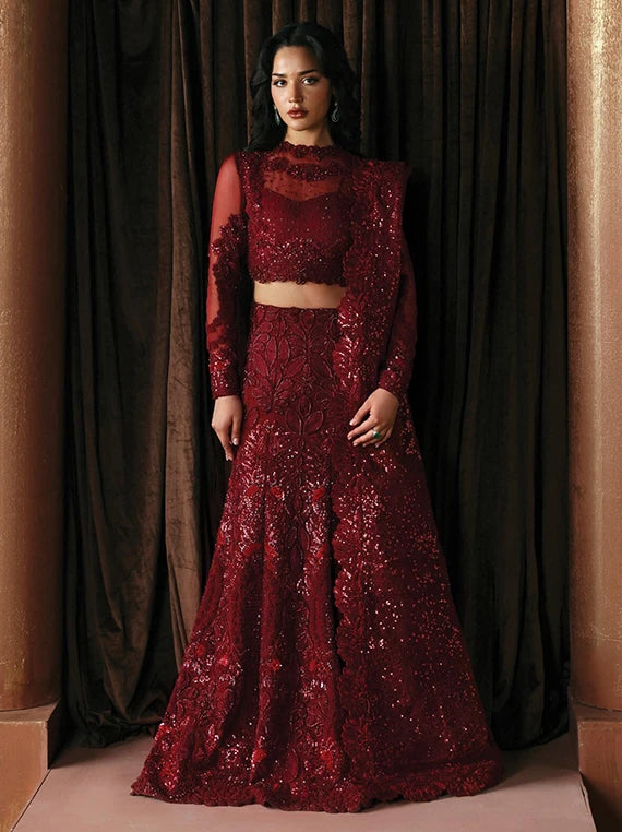 La Fuchsia by Afrozeh Festive Embroidered Collection 2026 (LOVER FWU-0078)