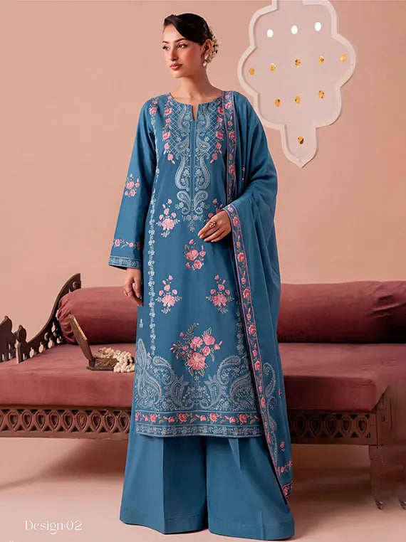 Laaj by Fantak Dhanak Unstitched Collection'26 Vol-565 (D-02)