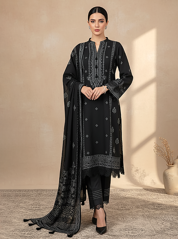 Lakhany Printed Cashmi Wool Collection 2025 (LG-RL-0316-C)