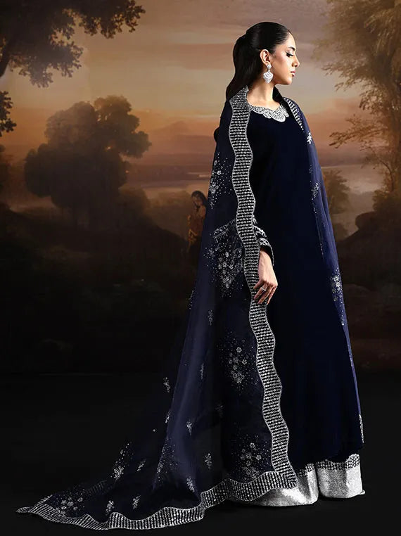 Lameur Luxury Handmade Velvet Collection 2025 By Alizeh (AF-VLT-2208-Velvetine)