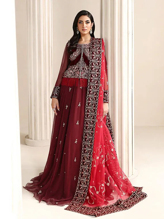 Lameur Luxury Handmade Velvet Collection 2025 By Alizeh (AF-VLT-2209-Cherie)