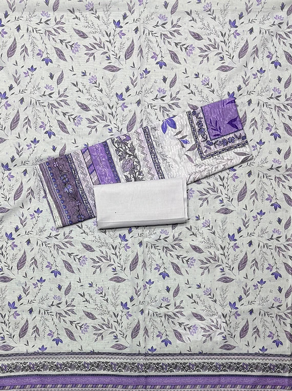 Leaves Printed Lawn Edit 2026 Vol-RY01 (D-02)