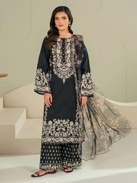 LimeLight 3PC Summer Lawn Collection 2026 (U4388 Black)