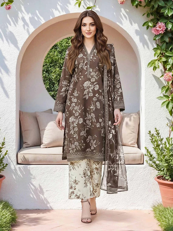 Limelight Unstitched Printed Summer Collection 2026 Vol-04 (U4881SU-3PC-O91)