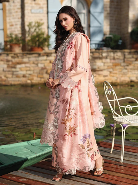 Luxe Blossom by Ayleen Embroidered Lawn Collection 2026 (Aabroo)