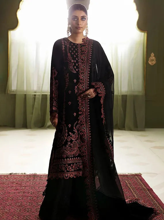 Luxe Festive Embroidered Chiffon Collection 2026 (UF-D468)