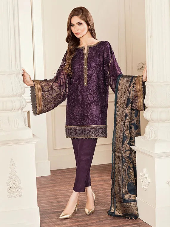 Baroque Embroidered Chiffon Multi Collection 2026 (BQU-CH05-10)