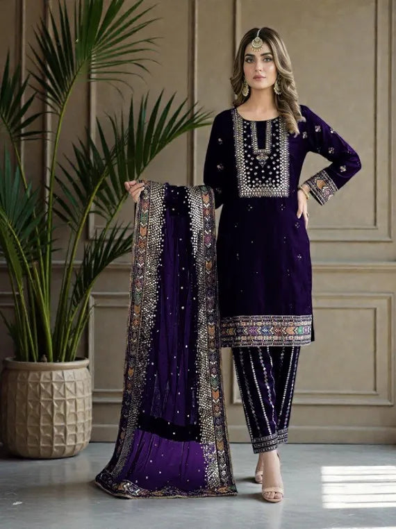 Luxury Embroidered Net Collection 2026 By Bilal Silk Vol-NM61 (D-01)