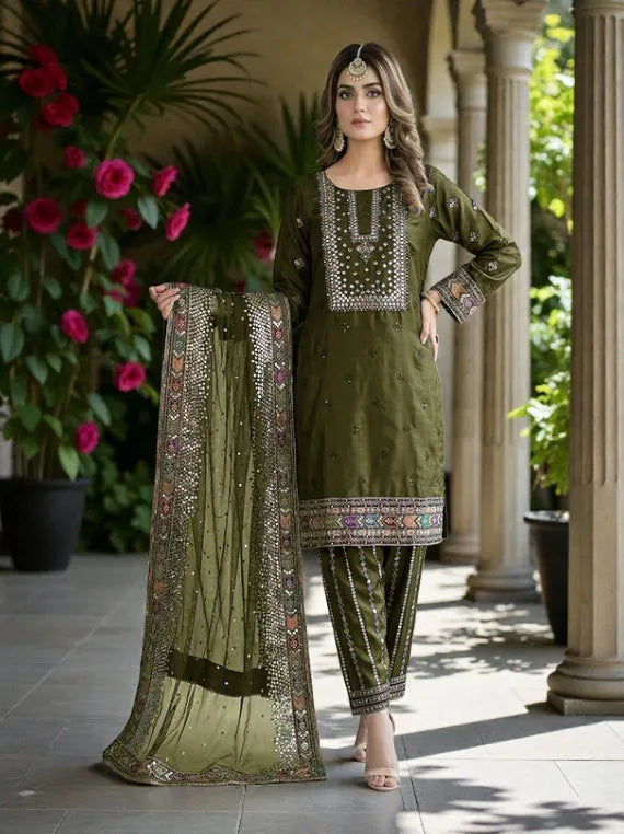 Luxury Embroidered Net Collection 2026 By Bilal Silk Vol-NM61 (D-03)