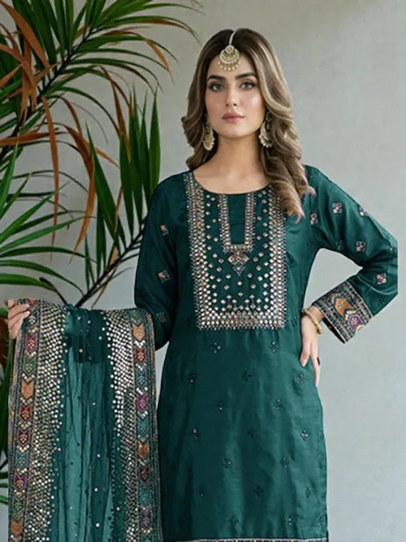 Luxury Embroidered Net Collection 2026 By Bilal Silk Vol-NM61 (D-06)