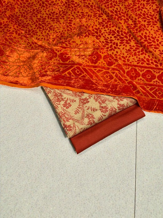 Luxury Printed Marina & Velvet Shawl Edit 2025 (25DS31-07)