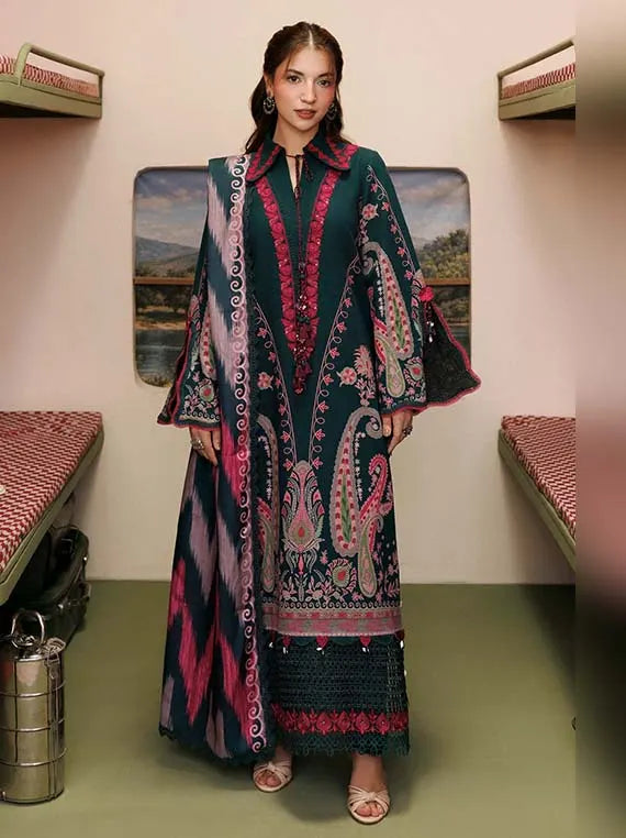 M.Basics AGLA Station by Maria.B Unstitched Khaddar Winter'26 (02B)