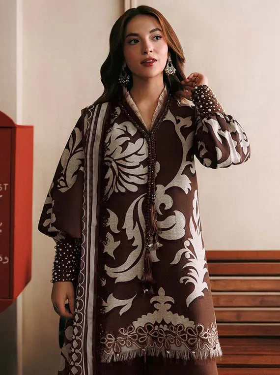M.Basics AGLA Station by Maria.B Unstitched Khaddar Winter'26 (04A)