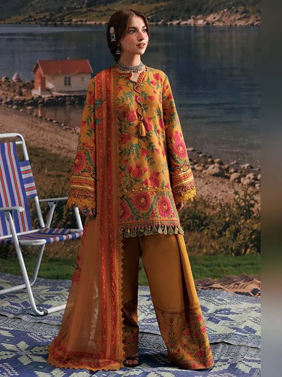 M.Basics AGLA Station by Maria.B Unstitched Khaddar Winter'26 (06B)