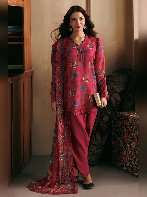 M.Basics AGLA Station by Maria.B Unstitched Khaddar Winter'26 (08B)
