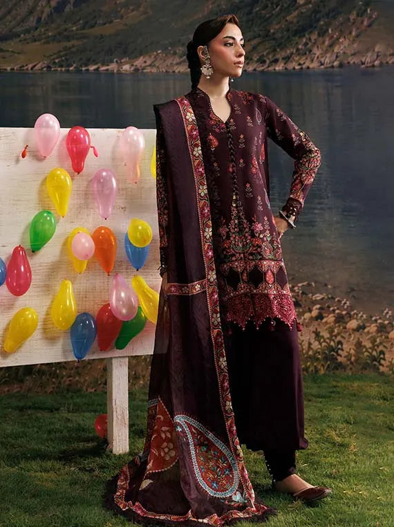 M.Basics AGLA Station by Maria.B Unstitched Khaddar Winter'26 (09B)