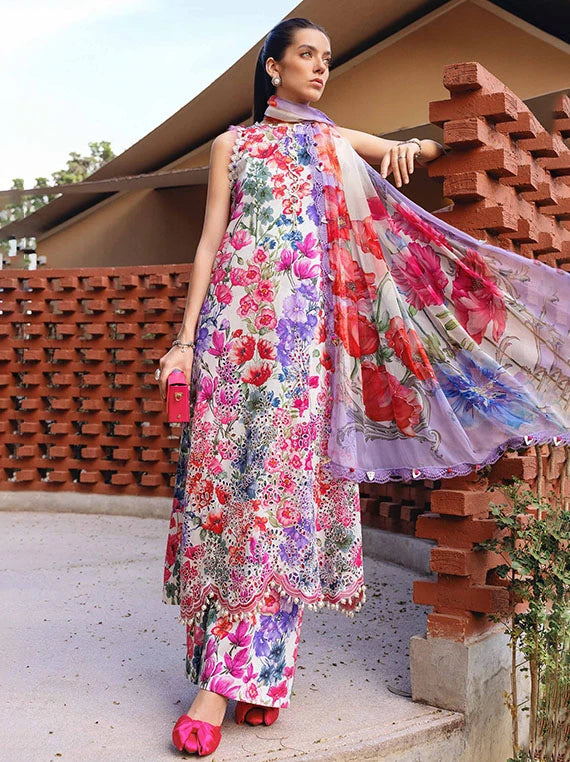 M.PRINTS by Maria B Embroidered Lawn Collection 2026 Vol-29 (MPT-2902-A)