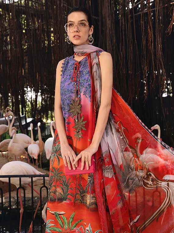 M.PRINTS by Maria B Embroidered Lawn Collection 2026 Vol-29 (MPT-2907-B)