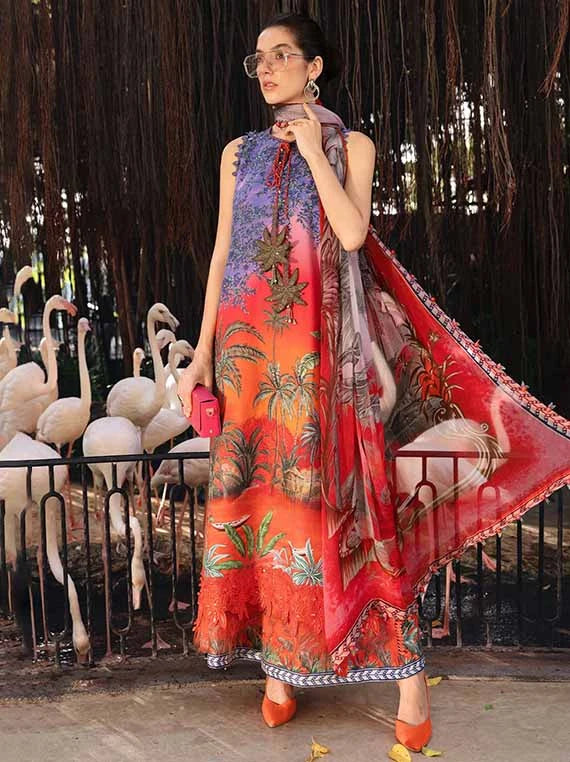 M.PRINTS by Maria B Embroidered Lawn Collection 2026 Vol-29 (MPT-2907-B)