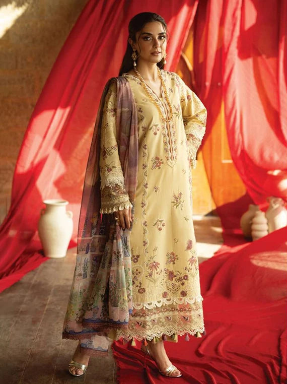 MAYA by IMROZIA SERENE Lux Lawn Collection 2026 (SL-151 NAEL)