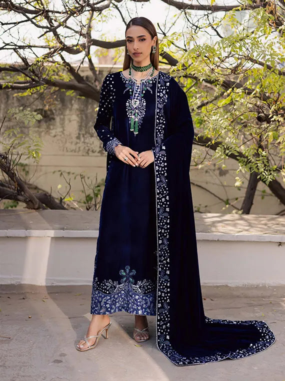 MAYA by Nureh Embroidered Velvet Collection 2025 (NW-121)