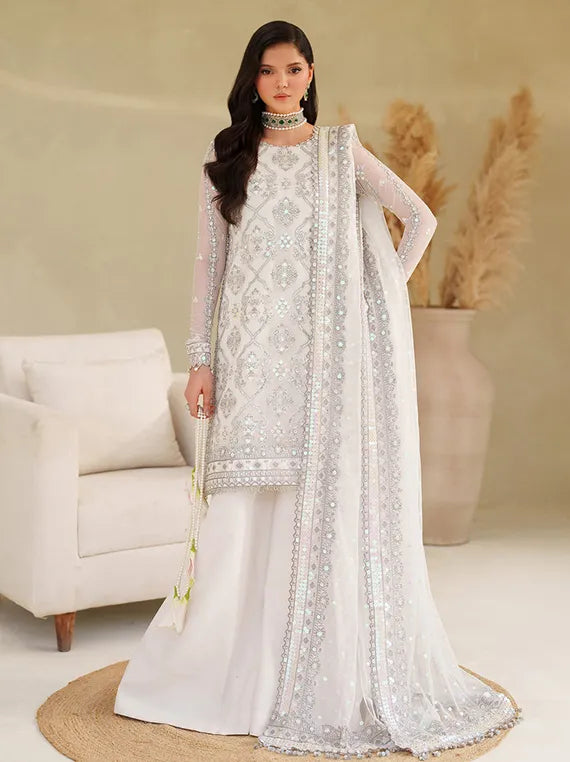 MEESA Zarif Exclusive Embroidered Net Collection 2025 (01-Meehar)