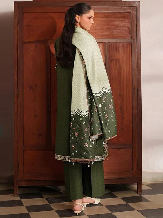 MELINE by Farasha Premium Viscose Collection 2025 (05-Olive Drape)