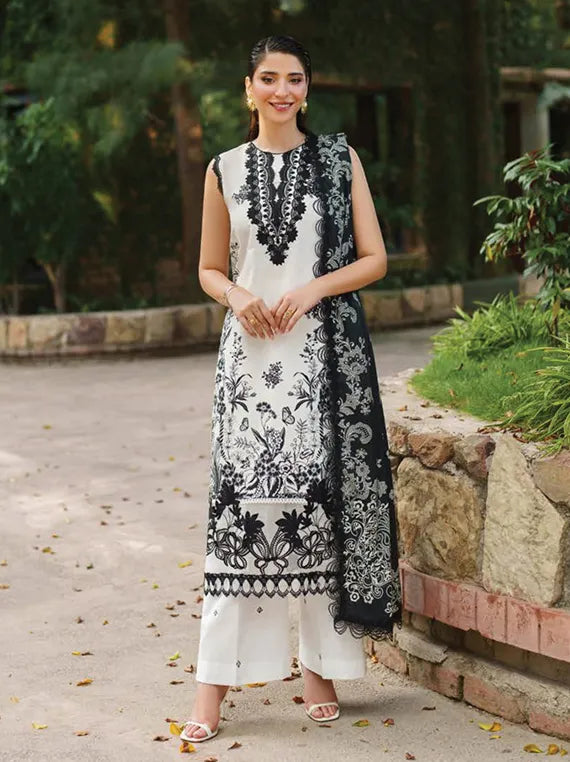 MERAKI Embroidered Viscose Collection 2025 by ASIFA and NABEEL (Ember Glow)