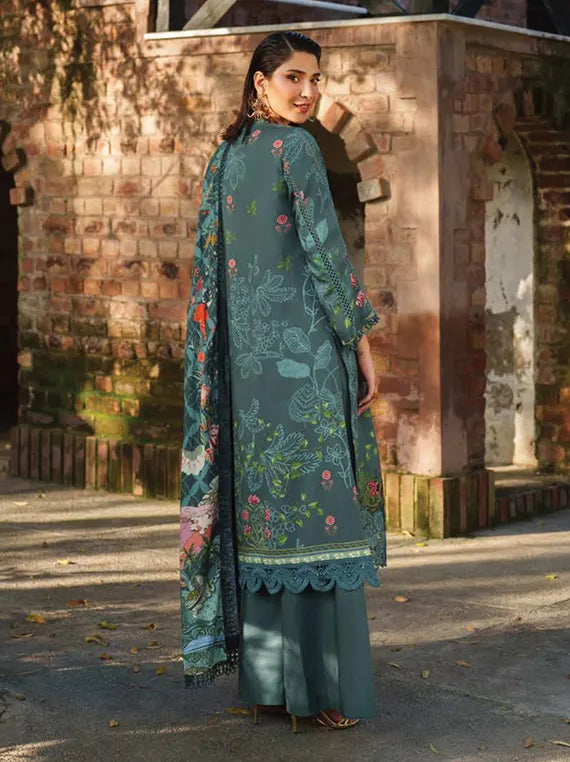 MERAKI Embroidered Viscose Collection 2025 by ASIFA and NABEEL (Frosted Petals)