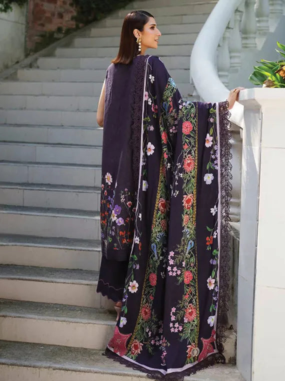 MERAKI Embroidered Viscose Collection 2025 by ASIFA and NABEEL (Winter Rose)