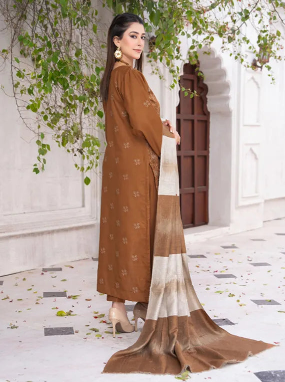 MERI ARZO Embroidered Dhanak Collection 2025 by Manizay (D-02)