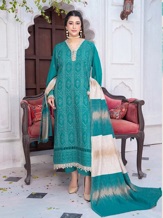 MERI ARZO Embroidered Dhanak Collection 2025 by Manizay (D-07)