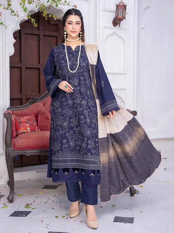 MERI ARZO Embroidered Dhanak Collection 2025 by Manizay (D-08)