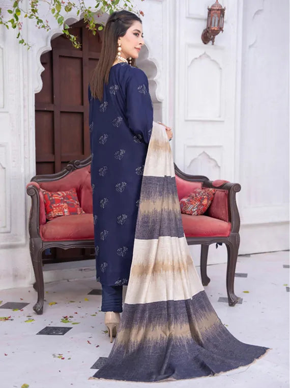 MERI ARZO Embroidered Dhanak Collection 2025 by Manizay (D-08)